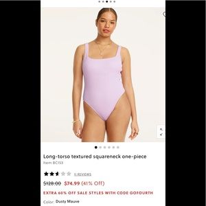 NWT J. Crew Square Neck One Piece.   Size 10 Long Torso.